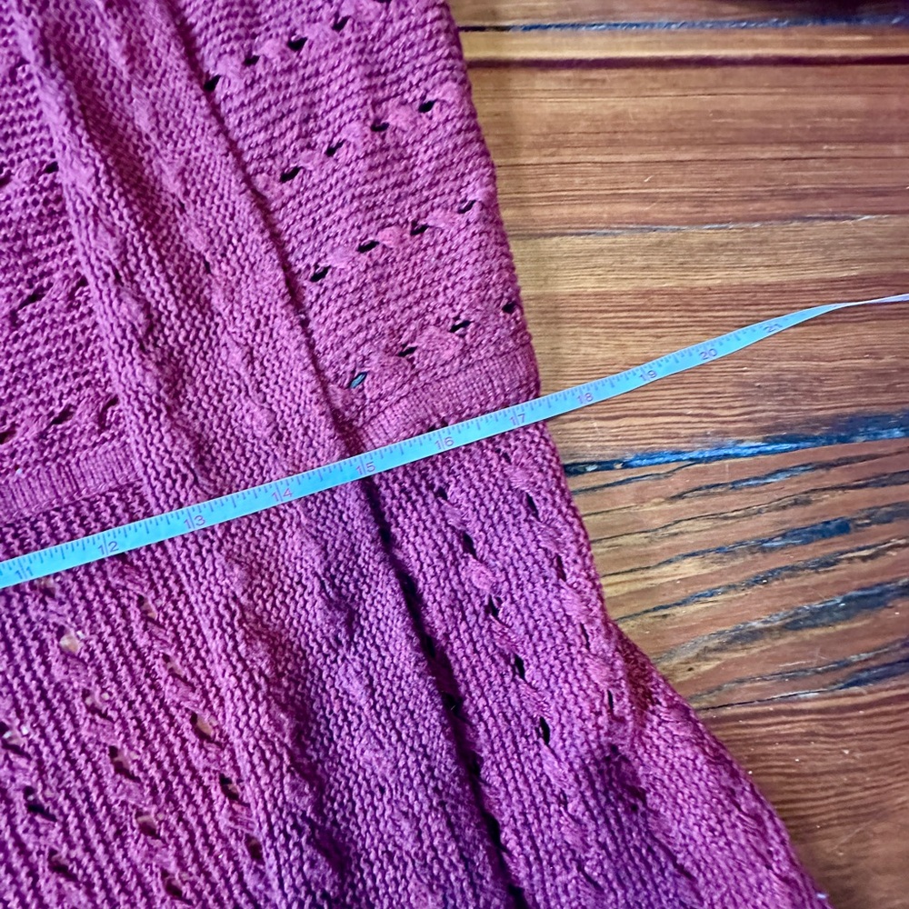 H&M Maroon Open-Front Cardigan - Picture 7 of 8